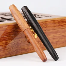 Moonman авторучка из натурального дерева ручной работы, полностью деревянная красивая ручка EF/F/каллиграфия, изогнутое перо, модная ручка для письма, подарочный набор