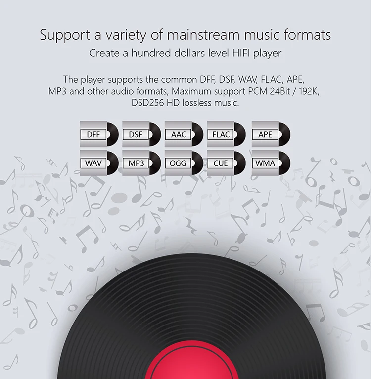 XDUOO NANO D3 Профессиональная музыка без потерь MP3 HIFI музыкальный плеер с HD OLED экраном Поддержка APE/FLAC/ALAC/WAV/WMA/OGG/MP3