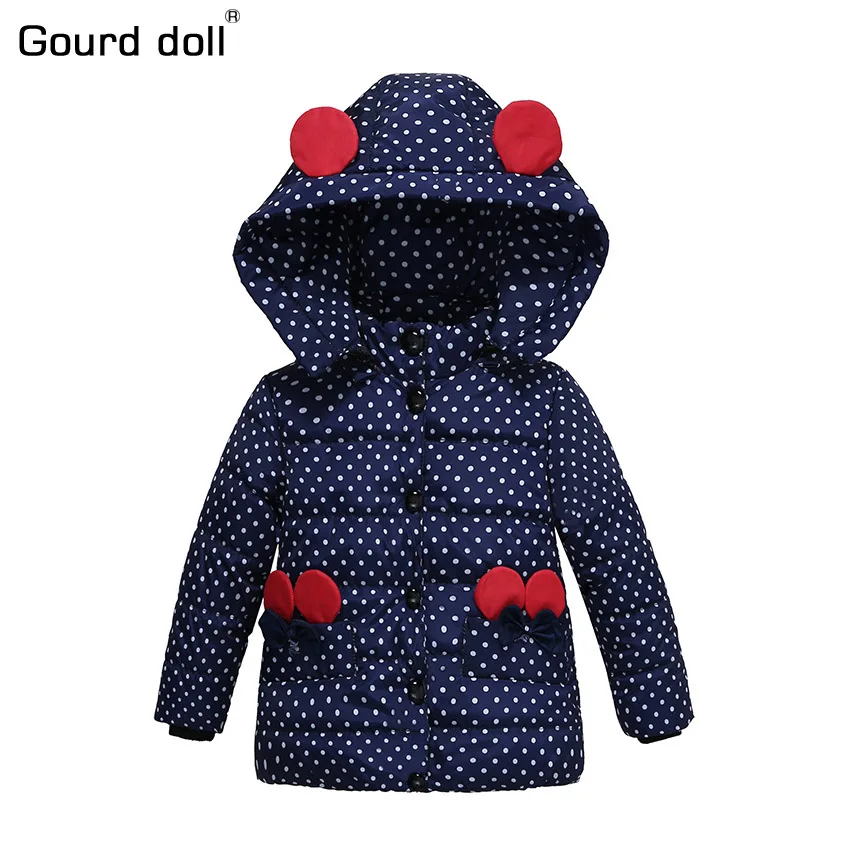Детская хлопковая куртка с капюшоном мультяшным принтом|kids winter|girls jackets kidsjacket kids