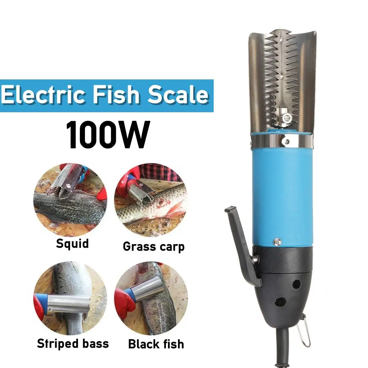 Электрический 100 Вт инструмент для удаления накипи, нож для очистки, кухонный нож, инструмент для рыбалки, кухонный нож