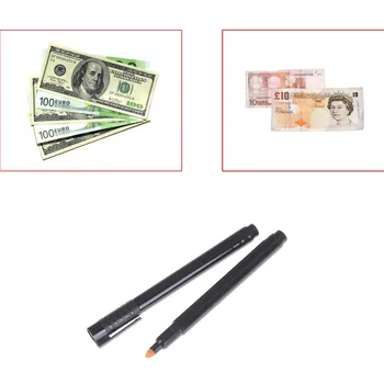

2pcs Money Checker Tester Pen Unique Ink Currency Detector Counterfeit Marker Fake Banknotes Checkering Money Detector Tools