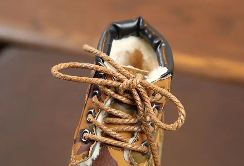 Children's camouflage snow boots-20