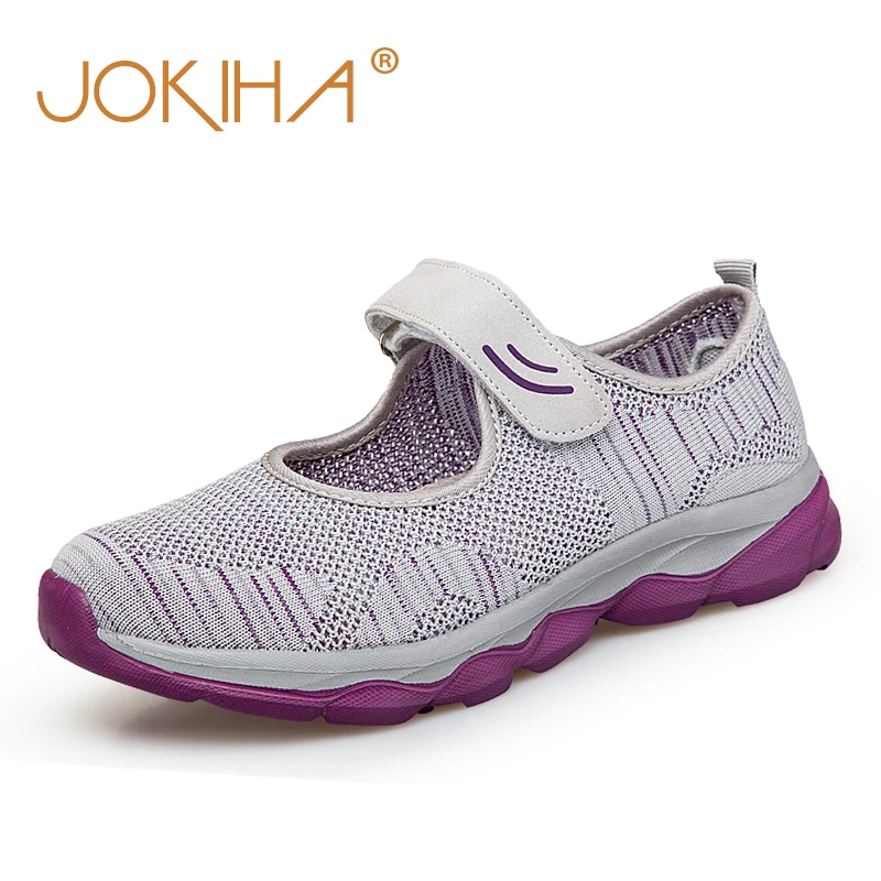 

Summer Women's Air Cushion flat Platform Sneakers 2019 New Ladies Mother Breathable Health Fitness Mesh Casual Shoes Plus Size
