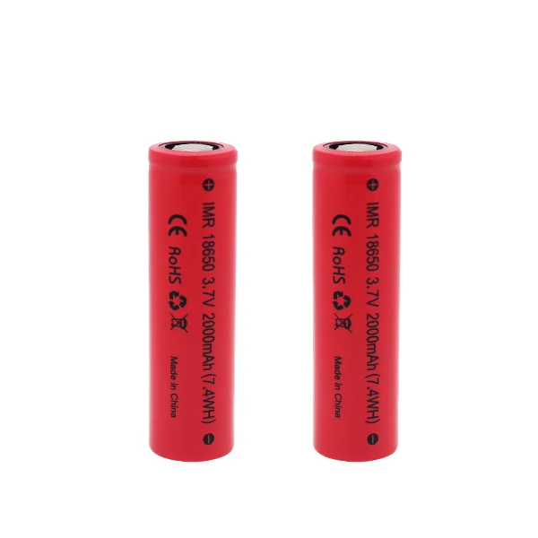 4 шт./лот 18650 аккумуляторная батарея IMR 3 7 v 2000 mah 10A li ion батареи Бесплатная