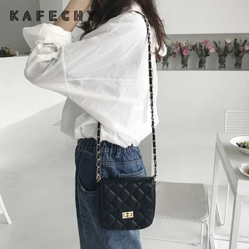

Fashion Women Bags Leather Crossbody Bags For Women 2019 Chain Strap Handbags Black Shoulder Bag Cluth Bag Purses bolsa feminina