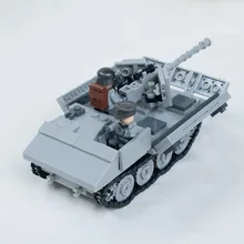 Века военные мс RSO противотанковая трактор с 2 шт. случайный рисунок WW2 классический военное транспортное средство с совместимыми