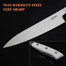 Original scu0085 7 zoll japanische kochmesser vg10 cleaver importiert damaskus stahl professionelle für koch master sehr sharp