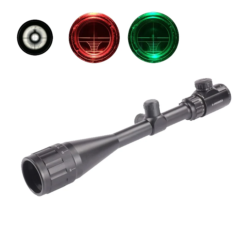 Riflescope 6 24X50AOEG зеленый красный Mil освещенный точечный элемент оптический прицел