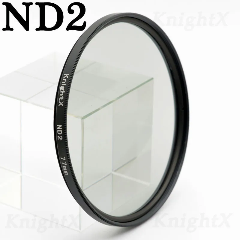 KnightX FLD UV CPL Поляризационный ND звезда Камера фильтр для объектива для canon sony nikon 52 мм 58 мм 67 мм 500d d5300 d3300 24-105 аксессуары - Цвет: ND2