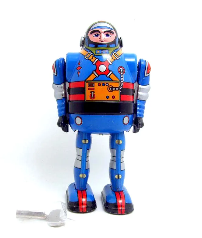 Винтаж металла весенний ветер игрушки-коллекция космонавтов игрушки