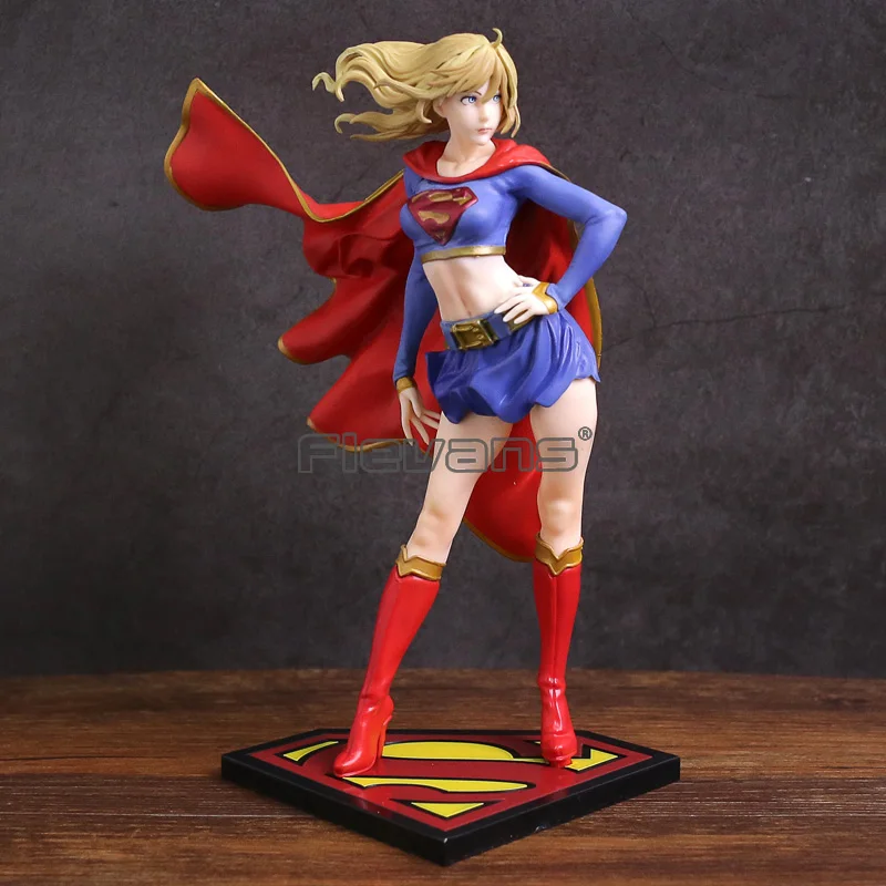 Статуя Bishoujo Supergirl возвращает фигуру из ПВХ Коллекционная модель игрушка|Игровые