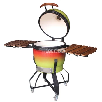 

Large Moveable 21-Inch Egg-Shaped Gradient Color Ceramic BBQ Charcoal Grill Outdoor Garden Pizza Grill Stove Barbecue Hot Sale