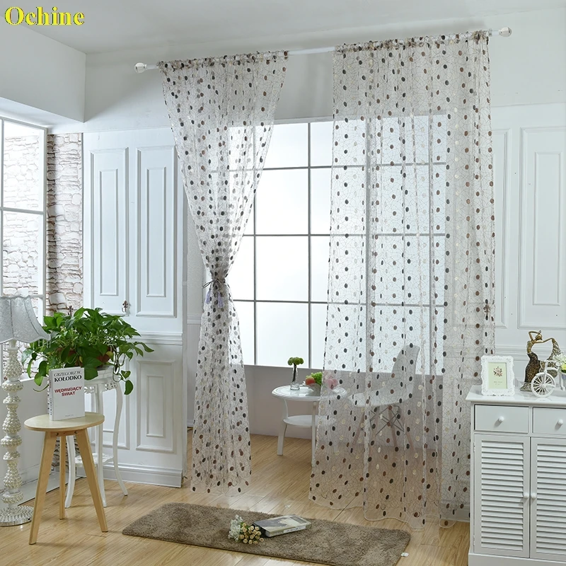 OCHINE estilo europeo del bordado ventana cortina de la cocina Voile Sheer marca Cortinas OCHINE estilo europeo del bordado ventana cortina de la cocina Voile Sheer marca Cortinas