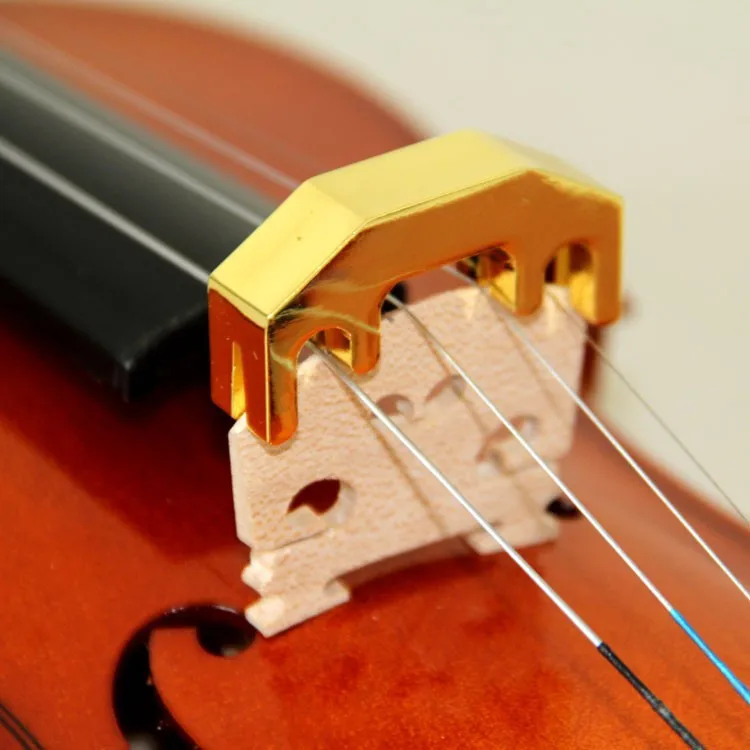 Fesjoy Violin Practice Mute Viola Violin Mute Silencer Metal Fiddle Silencer 3 Prongs for Violin/Viola Practice Accessories