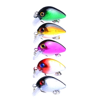 

200pcs 3CM 1.5G 10# hooks Diving Small crank fishing lures peche carp catfish fishing baits wobble bass pesca fishing tackles