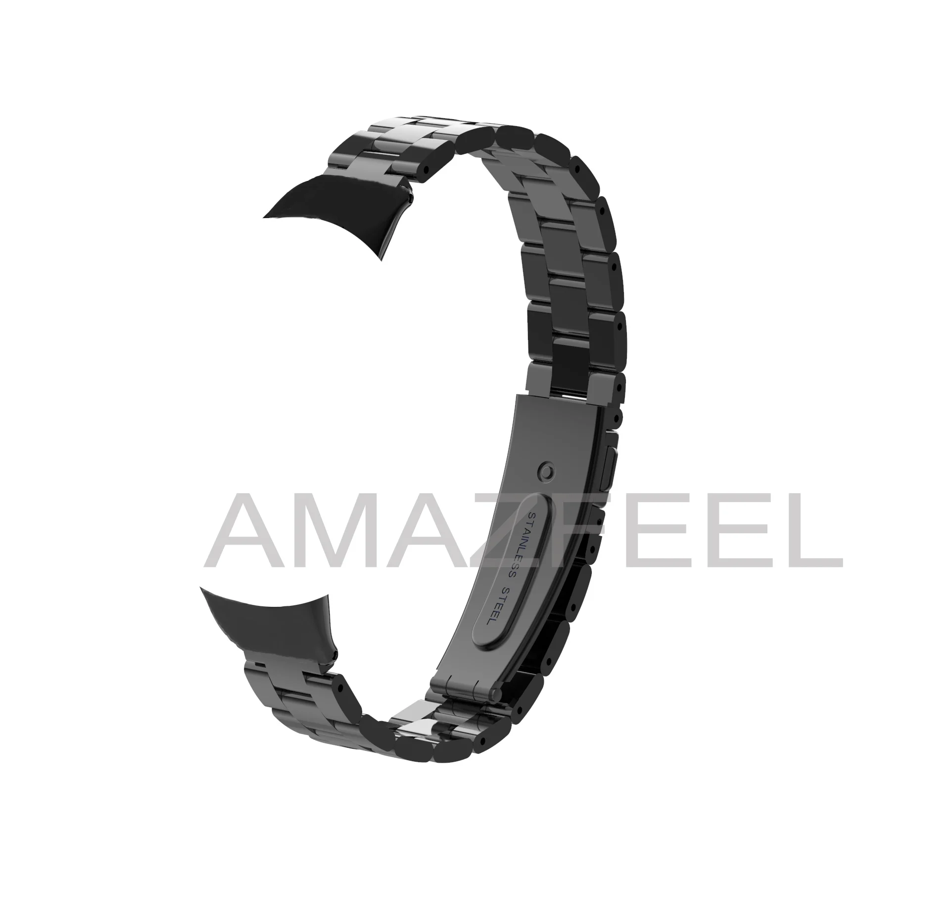 BLACK Металлический ремешок для huawei Honor Band 4, браслет из нержавеющей стали, умный браслет, браслет для huawei Band 4, ремешок для Honor 4, ремень - Цвет: BLACK