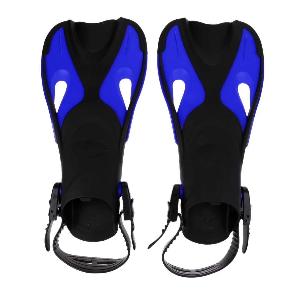 Premium Scuba Diving Fins Open Heel Adjustable Scuba Diving Fins Flippers Snorkeling Swimming Water Sports Tool for Kids Child