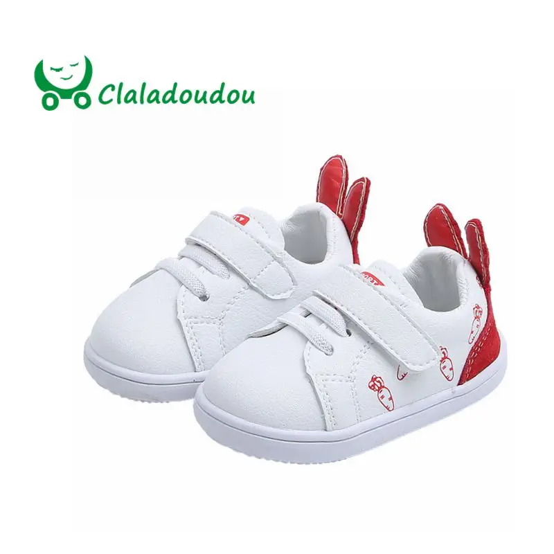

Claladoudou 11.5-13.5CM Toddler Boys Girls First Walkers White Simple Soft Baby Girl Sneakers Green Infant Boys Casual Shoes
