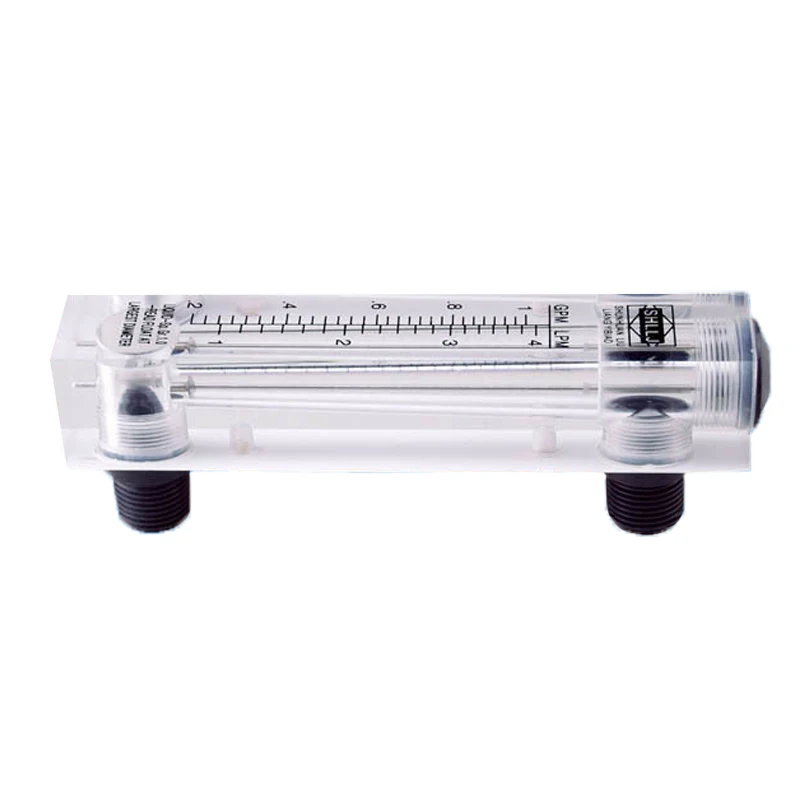 Adjustable Knob 0.1-5 GPM Panel Type Water Flow Meter gas rotameter with Control Valve for Oxygen Air flow meter  (2)