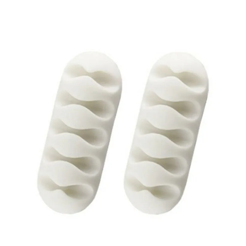 1 шт. цветной USB Кабельный органайзер, силиконовые зажимы для ...