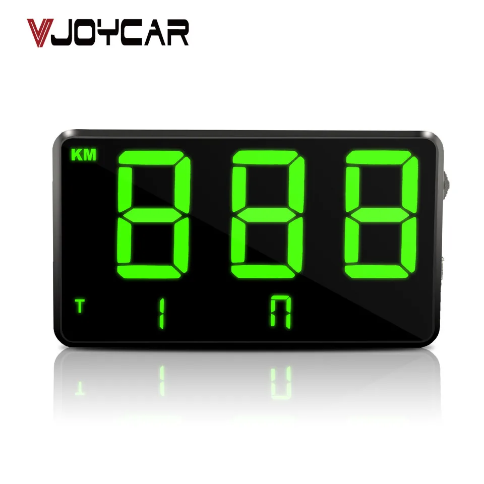 

VJOYCAR C80 Full Screen Driving Speed by Big Size Numbe GPS Speedometer Hud Display Digital Car SpeedAlarm System MPH KM/H