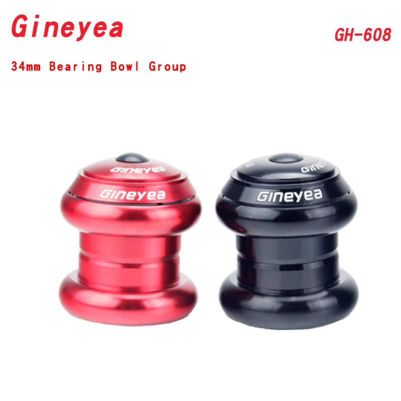

Gineyea bicycle aluminium alloy bearing bowl 34mm straight-end tube frame 28.6mm front fork external CNC bowl set bike accessori