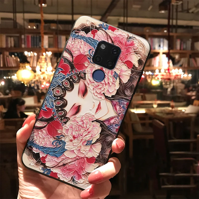 xihuahen 3D с тиснением и изображением ТПУ для huawei Коврики 10 20 Pro P8 P10 P20 P30 P9 Pro Lite Mini P Smart плюс nova 2i 3 3i 3e рельефный чехол Чехол - Цвет: xihuahen