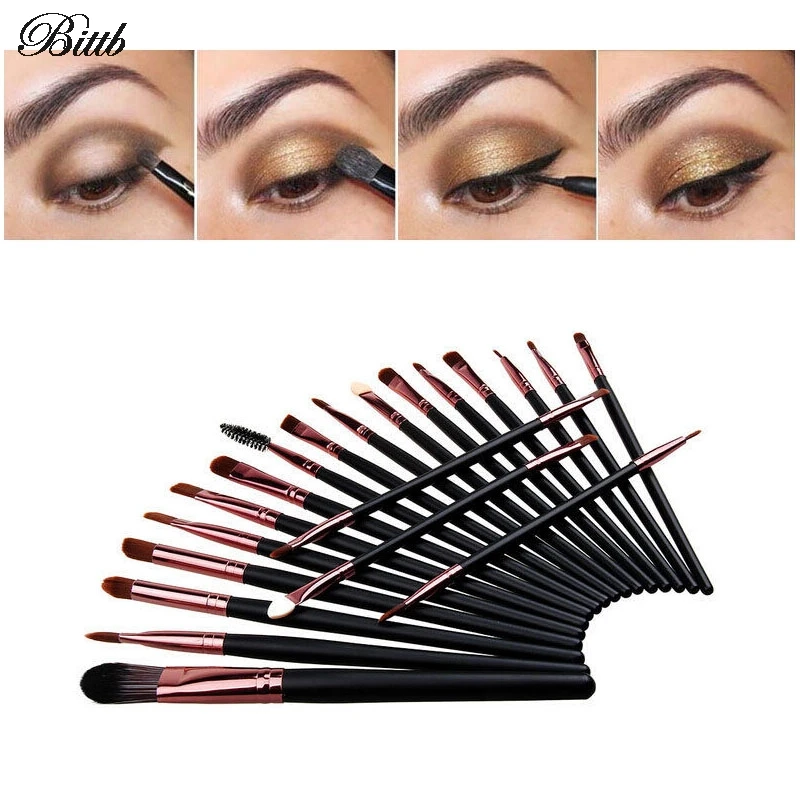 

Bittb 20Pcs Makeup Brush Set Kit Tools Nose Eye Shadow Eyebrow Foundation Brush Eyeliner Mascara Beauty Brush Lip Applicator