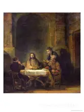 The Supper at Emmaus Rembrandt van Rijn reproduction art High quality Handpainted