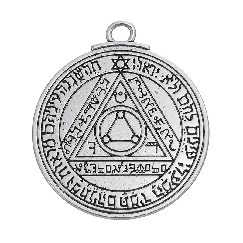 

Dawapara Pentacle of the Sun Key of Solomon talisman charms pendants jewelry stamps alphabet religious items vintage jewelry