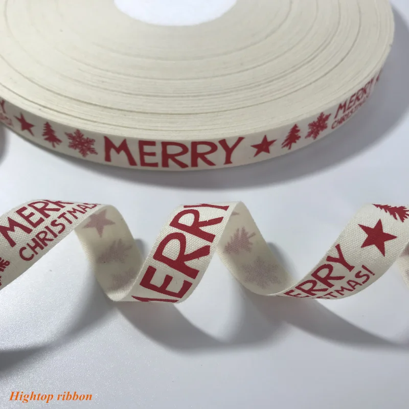 5 ярдов/партия, 15 мм, хлопковая лента ручной работы, хлопковые ленты с принтом для свадебного и Рождественского украшения, ткань для шитья своими руками