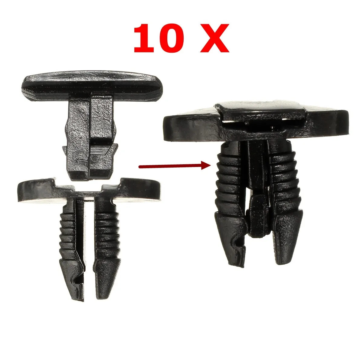 New 10PCs Fastener Clip For Peugeot 207 307 206 SW Set of 10 Guard Trim