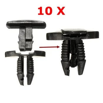 

New 10PCs Fastener Clip For Peugeot 207 307 206 SW Set of 10 Guard Trim Clips Inner Liner 856553