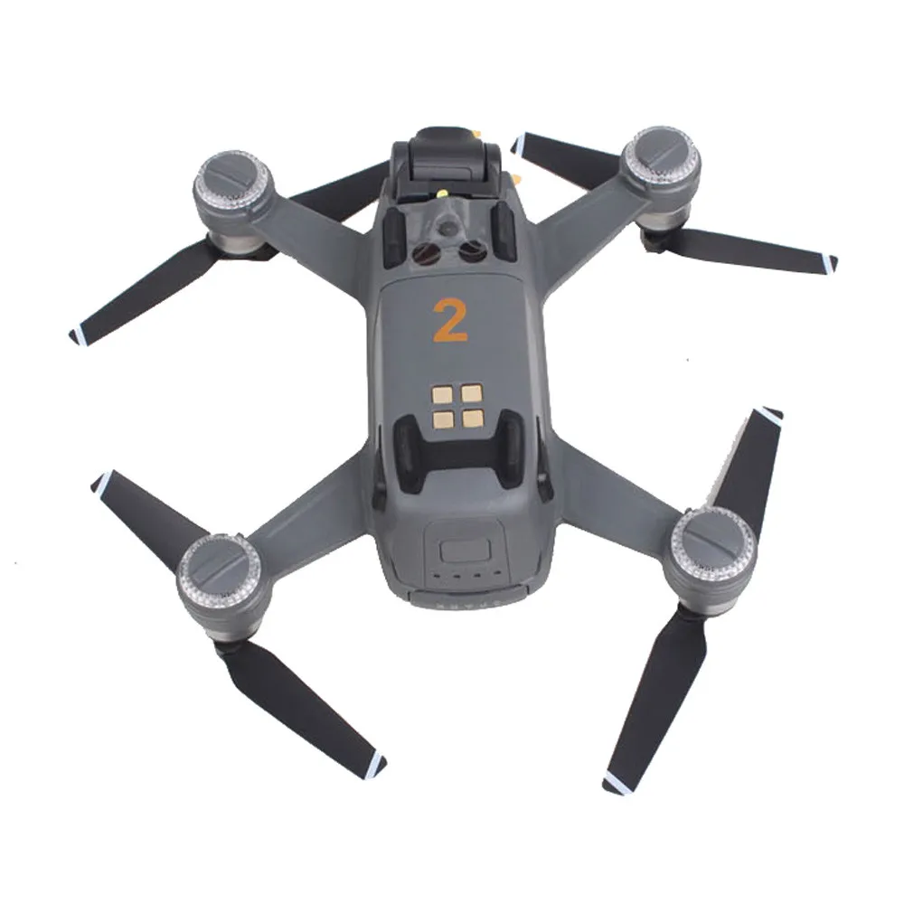 DOITOP Drone Stickers 2Sets Camera Drone Body Skin Cool Shark Face 3M Decals With Battery Number Sticker for DJI MAVIC PRO/Spark