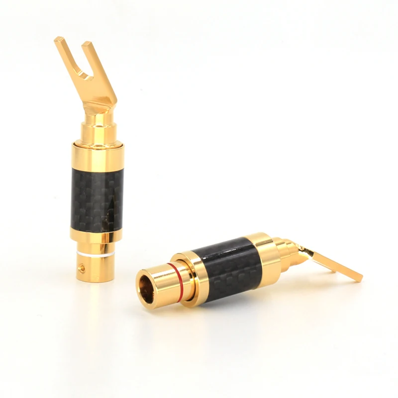VB603G Carboner оптоволоконный коннектор углеродное волокно Y разъем для Hi Fi кабеля
