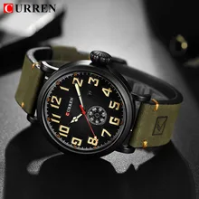 Curren часы спортивные часы для мужчин водонепроницаемый пилот кварцевые аналоговые часы Дата мужские кожаные часы для мужчин военный Топ бренд Мужские часы