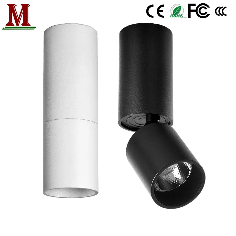 

LED telescopic folding spotlight 360 degree arbitrary angle adjustment track light 7w10w12w15w20w30w surface mount ceiling light