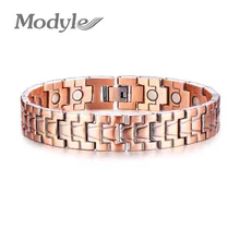 Mostyle здоровые магнитные силовые браслеты из чистой красной меди для облегчения боли при артрите браслет Pulsera Masculina