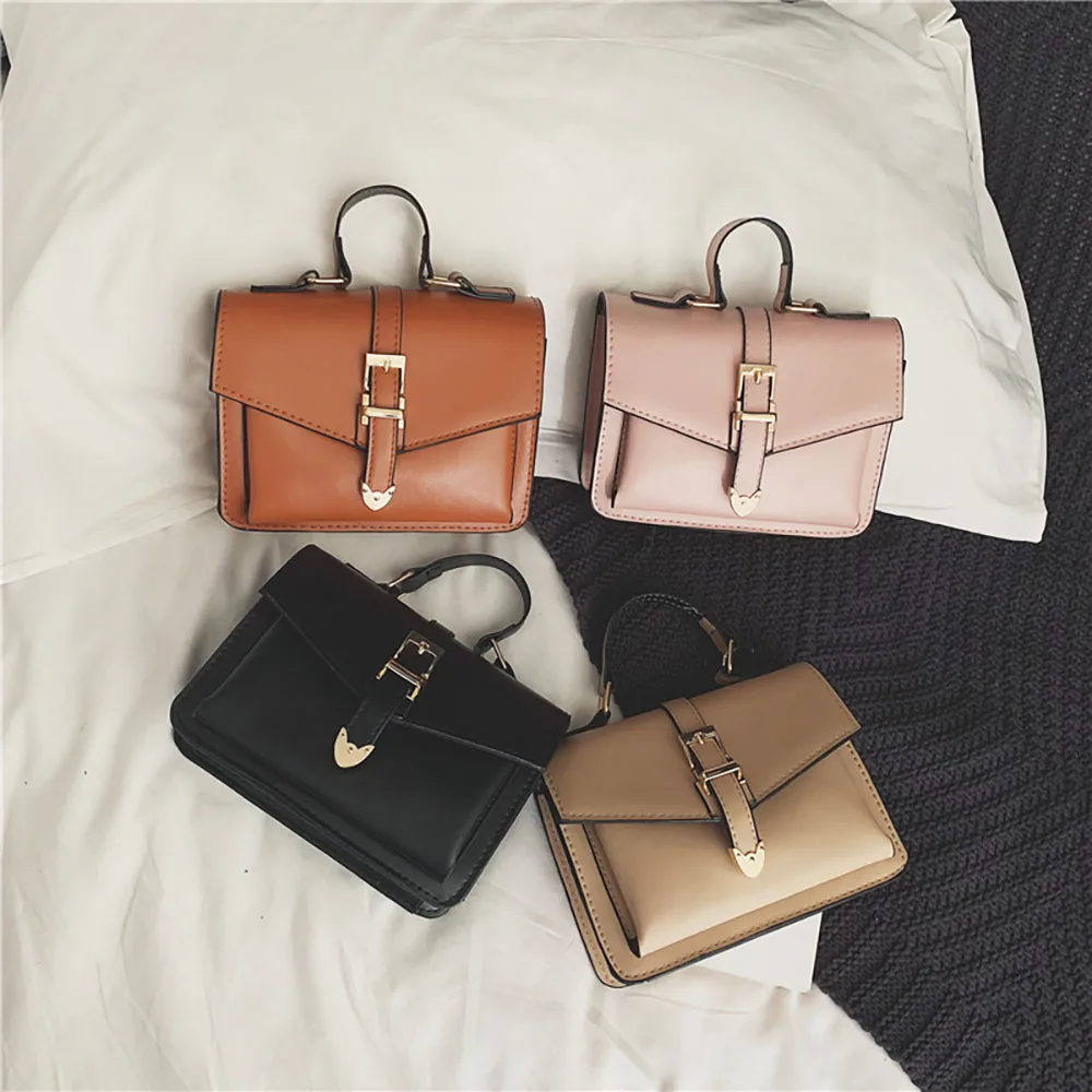 

torebki damskie carteras mujer de hVersion Simple Wild Messenger Shoulder BagSmall Fashion Europe fashion Solid Color Hot Sale
