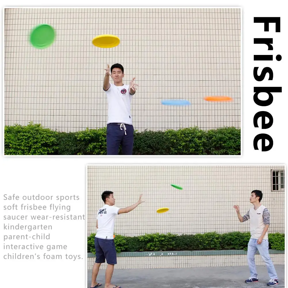 الرياضة في الهواء الطلق لينة مرنة تحلق أقراص لعبة مقاومة الروضة الوالدين والطفل التفاعلية رغوة الشاطئ في الهواء الطلق لعب