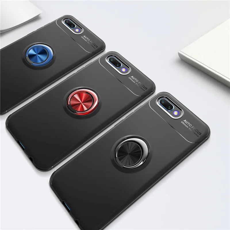 

Honor 7A DUA-L22 cover 5.45" Car Holder Stand Magnetic Bracket Finger Ring TPU For Huawei Honor 7A Russian Version 7 A phone