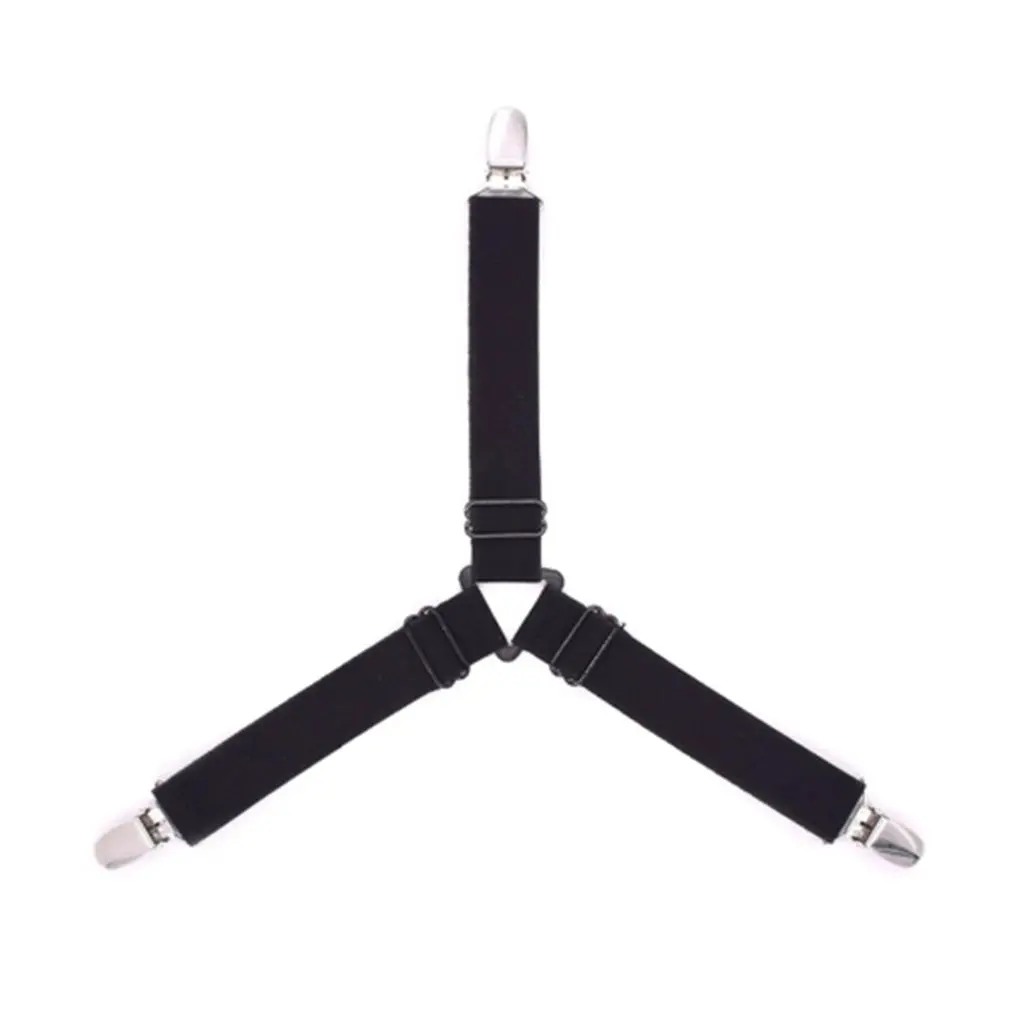 

Three-Head Clamp Clip Holder Sets Sheet Strips Adjustable Length Triangles Sheet Mattress Clip Bed Sheet Fasteners