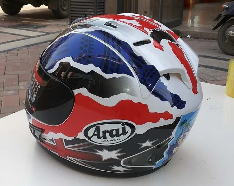 Arai синий и красный специальный анфас Arai шлем мотоциклетный шлем