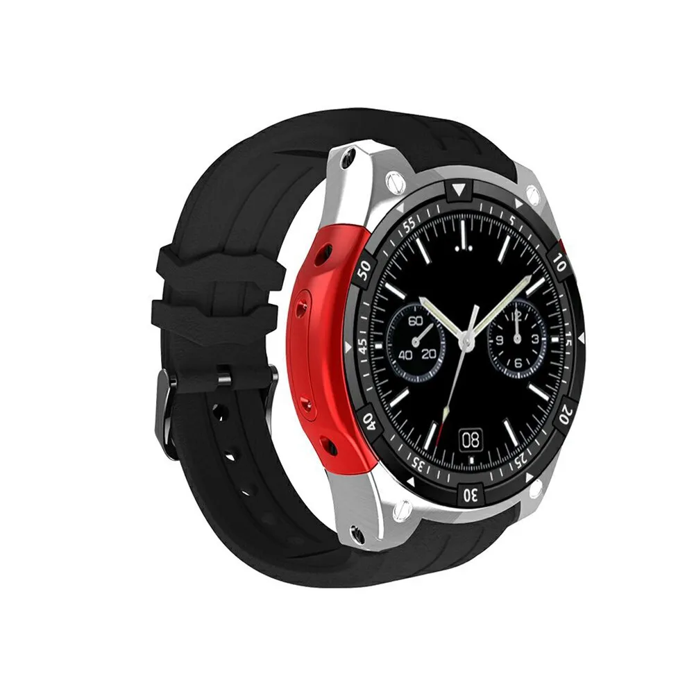 Новые умные часы с 2,0 МП Камера Relogio 3g Wi-Fi gps bluetooth 4,0 SmarWatch Для мужчин для Android PK Q7 kw88 X200 i4 Смарт-часы - Цвет: Red