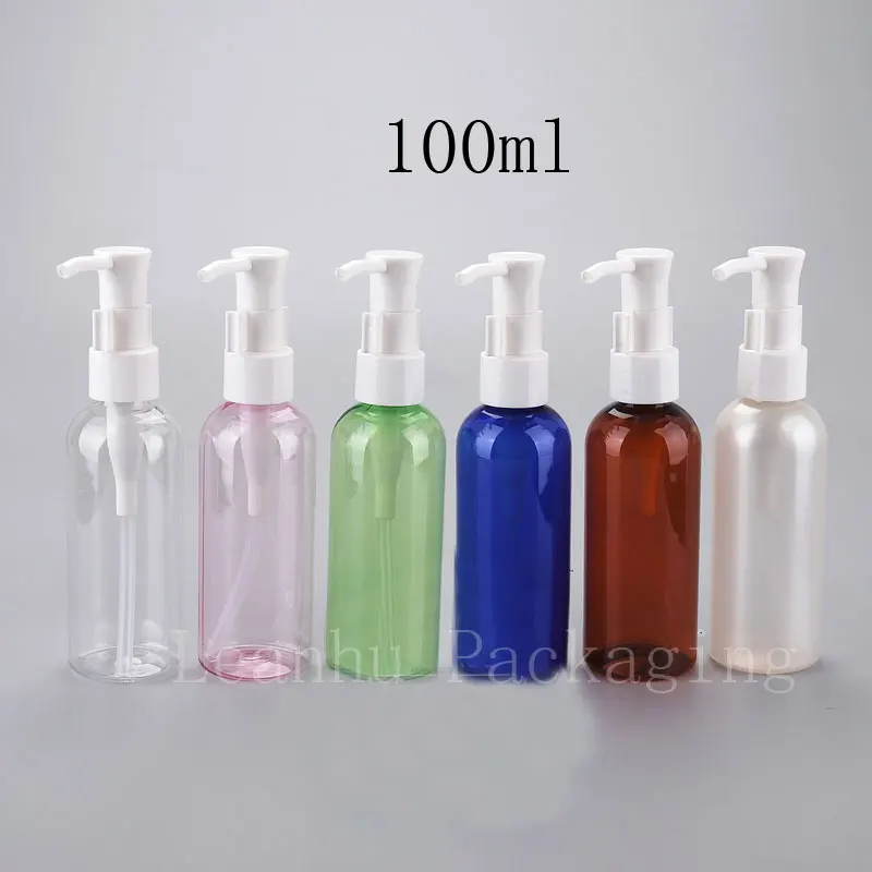 Wholesale ,100ml pump bottle cosmetic dispensing bottles Cleansing Oil