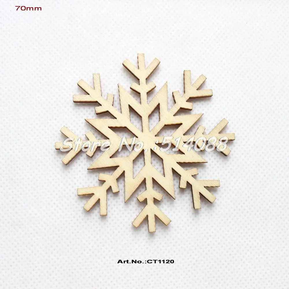 40pcs lot 70mm unfinished blank wood snowflakes 40pcs lot 70mm unfinished blank wood snowflakes