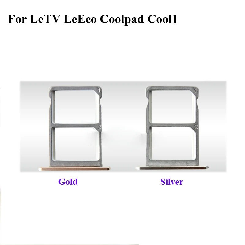 Золотистый серебристый для LeTV LeEco Coolpad Cool1 Cool 1 C106 C 106 лоток Sim карт детали