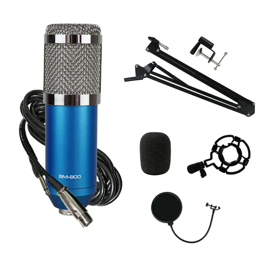 

Professional Condenser Microphone Kit Complete Set for Studio Recording BM900 5.9