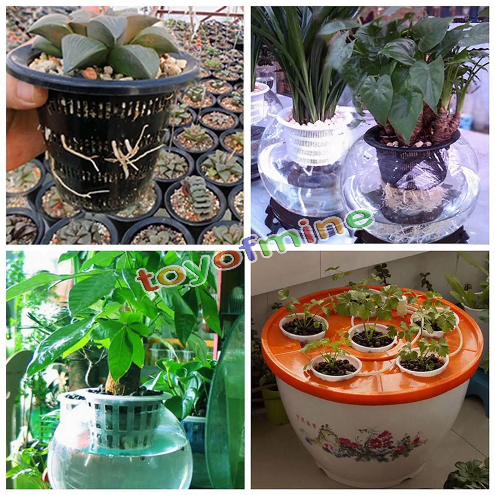 Heavy Duty Mesh Pot Net Cup Basket Hydroponic Aeroponic Planting Grow