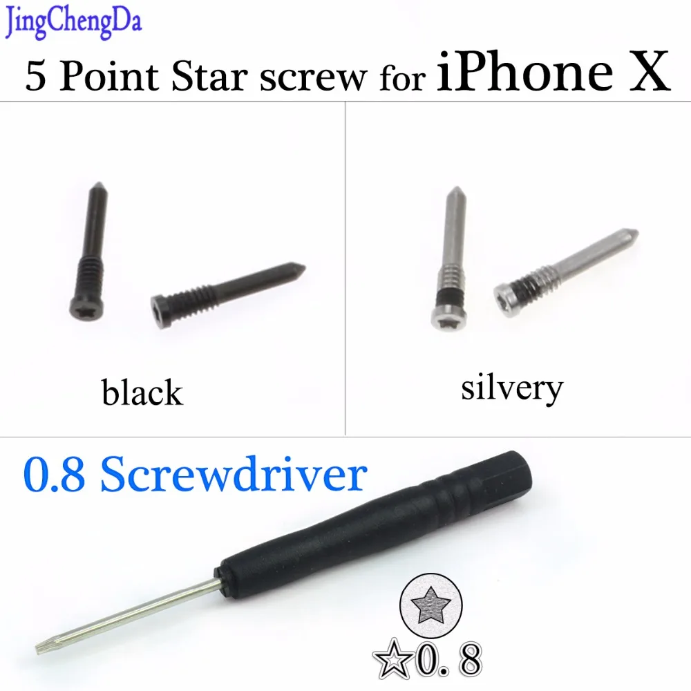JCD черный серебристый винт Torx с пятиконечной звездой док станция | Шлейфы для мобильных телефонов -32854291576